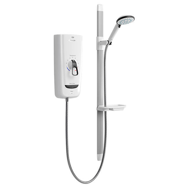 Mira Advance Flex 9.8KW White/Chrome Electric Shower 1.1785.004