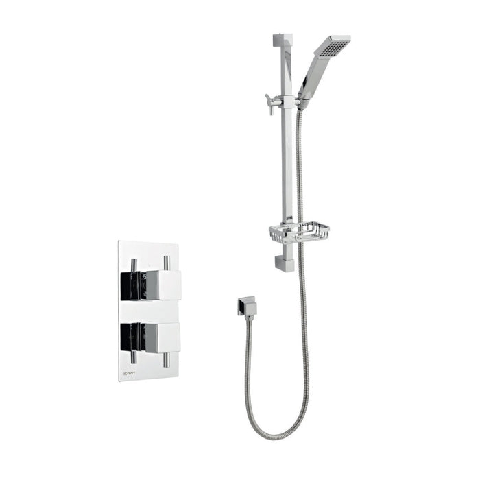 Kartell K-VIT Pure Option 1 Thermostatic Concealed Shower with Adjustable Slide Rail Kit (SHO026PR-SHO070CU-SHO091OE)