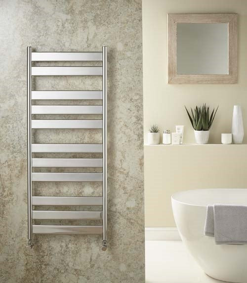 Redroom Azor Chrome Towel Radiator 1200x500mm (AZOC120050)