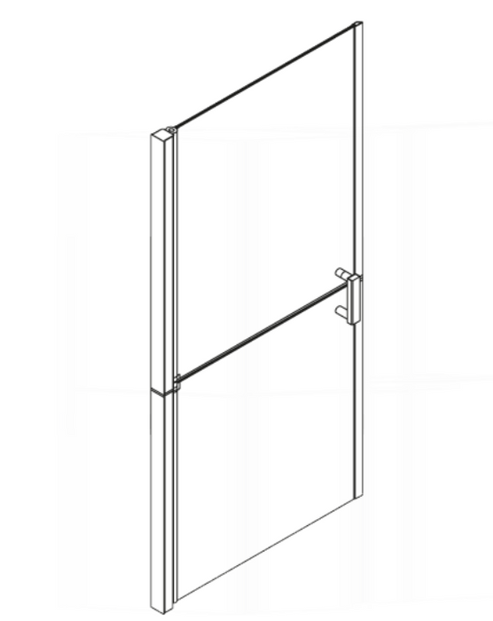 AKW Larenco Alcove Duo Shower Screens 900mm (26806)