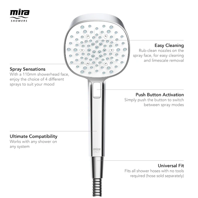 Mira Select EV Thermostatic Exposed Mixer Shower - Chrome (31999W)