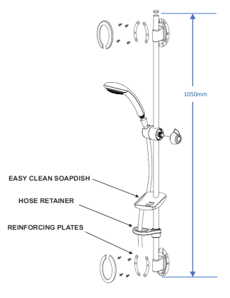 Redring Selectronic Plus Thermostatic Care Shower 9.5KW RSELP95P