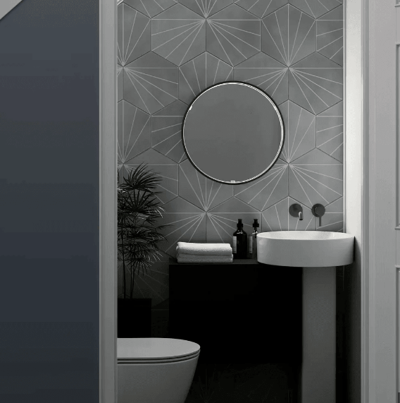 Sensio Aspect Round Illuminated Mirror Matt Black (SE30048C0)