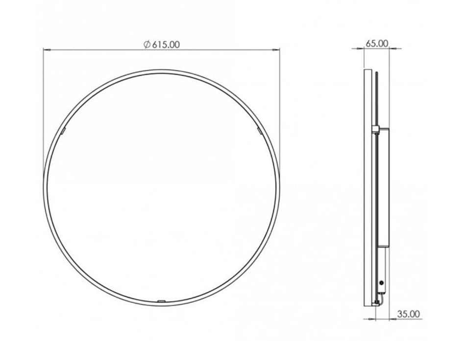 Sensio Aspect Round Illuminated Mirror Chrome (SE30091C0)