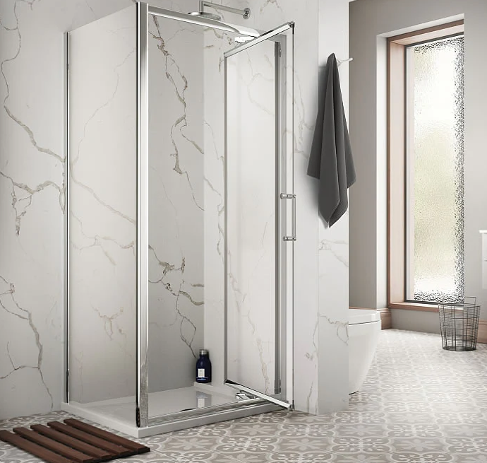 Sommer 8 Infold Shower Screen 800mm (750-790mm) SOE42