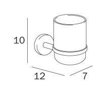 Inda Forum Tumbler And Holder 7x10hx12cm (A36100CR21)