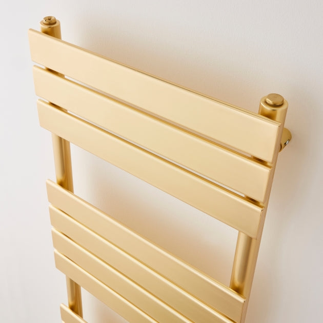 Kartell K-VIT Malibu Designer Brushed Brass Towel Rail 500x1200mm (MAL1200-500B)