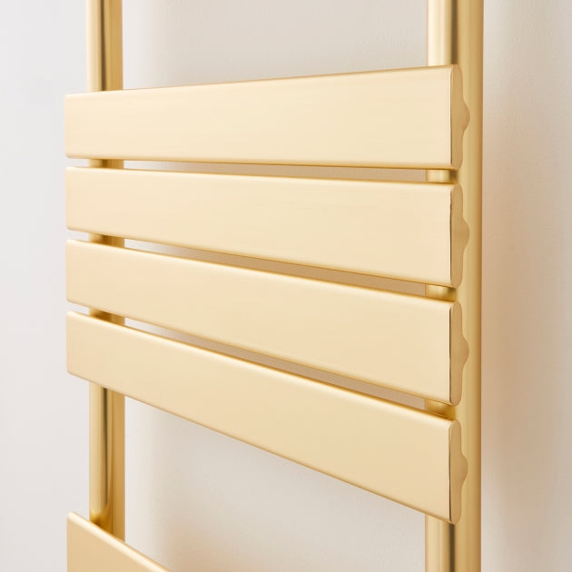 Kartell K-VIT Malibu Designer Brushed Brass Towel Rail 500x1200mm (MAL1200-500B)