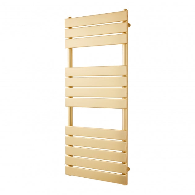 Kartell K-VIT Malibu Designer Brushed Brass Towel Rail 500x1200mm (MAL1200-500B)