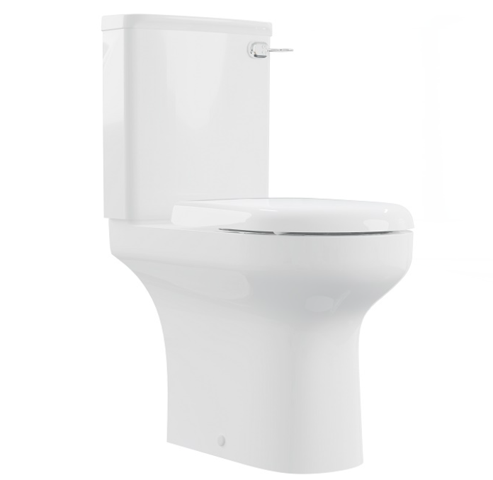 AKW Navlin Raised Height Close Coupled Toilet Pan 650mm (23570)