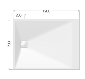 AKW Onyx Exclusif White Shower Tray (All Sizes)