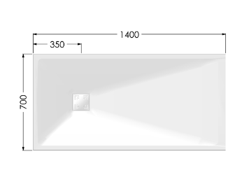 AKW Onyx Exclusif White Shower Tray (All Sizes)