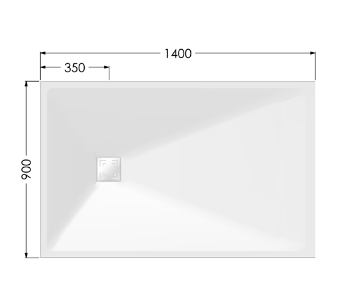 AKW Onyx Exclusif White Shower Tray (All Sizes)