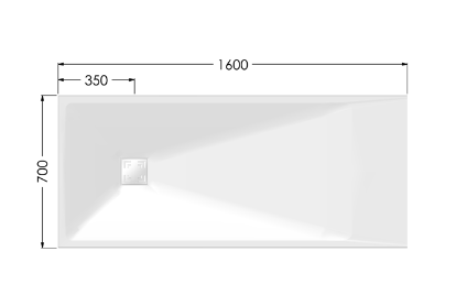 AKW Onyx Exclusif White Shower Tray (All Sizes)