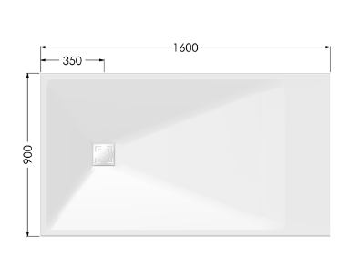 AKW Onyx Exclusif White Shower Tray (All Sizes)