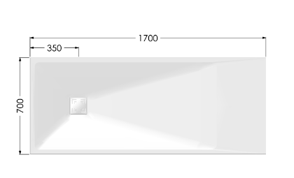 AKW Onyx Exclusif White Shower Tray (All Sizes)