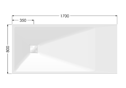 AKW Onyx Exclusif White Shower Tray (All Sizes)